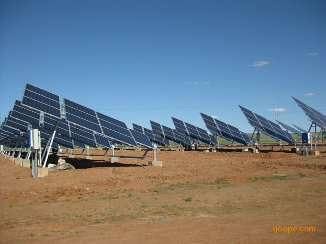 联动平单轴太阳能跟踪支架-光伏支架