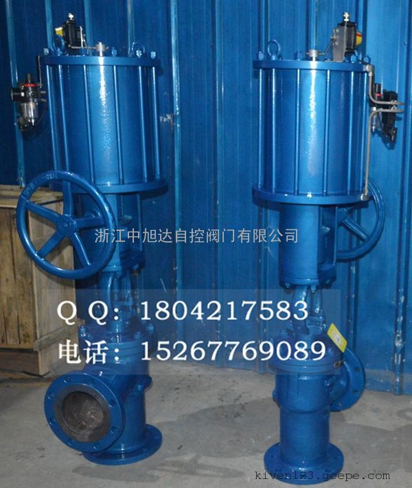 J641F气动不锈钢角式截止阀|气动截止阀|气动