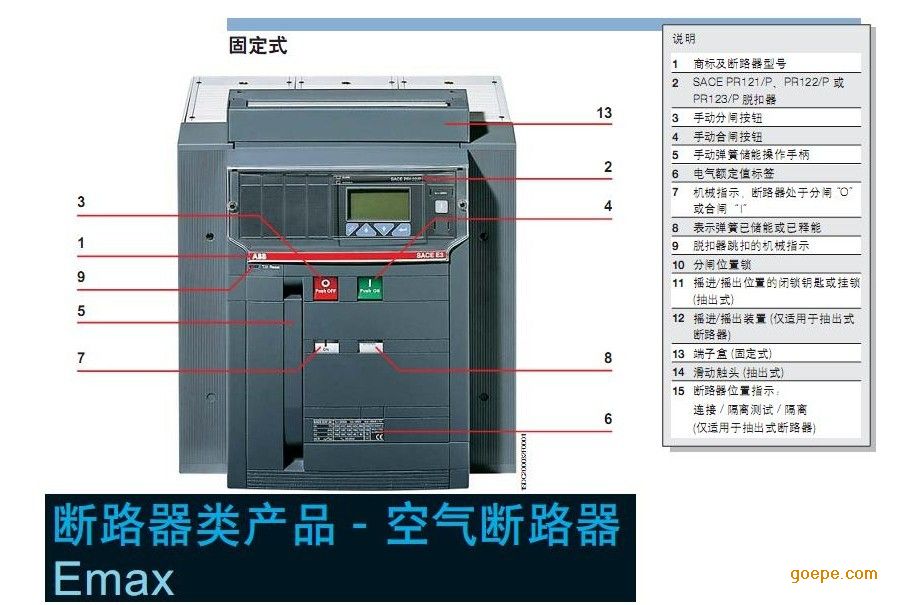 abb框架断路器f系列