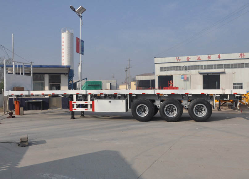 专业订做13米平板半挂运输车 半挂车价格-平板