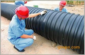 新疆峰浩牌钢带增强PE聚乙烯缠绕波纹排水管
