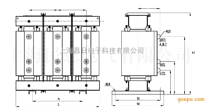 启动电抗器450KW电机启动电抗器-QKSC启动电抗器 起动电抗器型号是QKSC,表示三相启动干式电抗器。一般分10KV,6KV两种电力系统。 QKSC系列450KW启动电抗器用硅钢片叠积成三柱芯式结构,芯柱为多级阶梯圆截面,铁轭为倒D形截面或者矩形,三个芯柱上均有若干个气隙,将铁心柱分割成若干个铁心饼,气隙板连同铁心饼利用上下轭件上的拉紧螺杆拉紧。 启动电抗器450KW电机启动电抗器型号说明 启动电抗器450KW电机启动电抗器 壹、 启动电抗器450KW电机启动电抗器保护电机的过程。 450KW