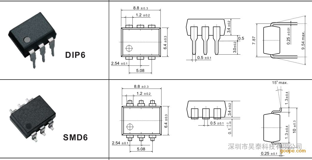 TOWARD AA28 封装DIP6光耦合继电器