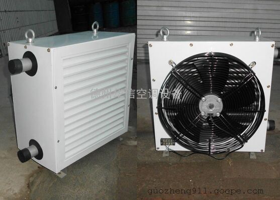 防爆型蒸汽热水暖风机 热水换热器 蒸汽热风机 钢管铝