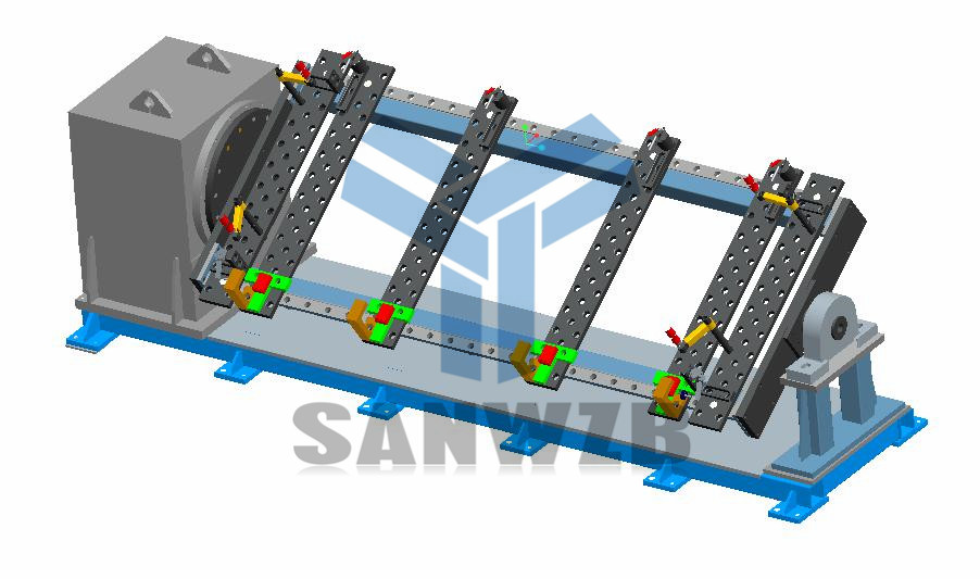 翻转台旋转台变位机柔性组合焊接工装夹具,机器人焊接工作站