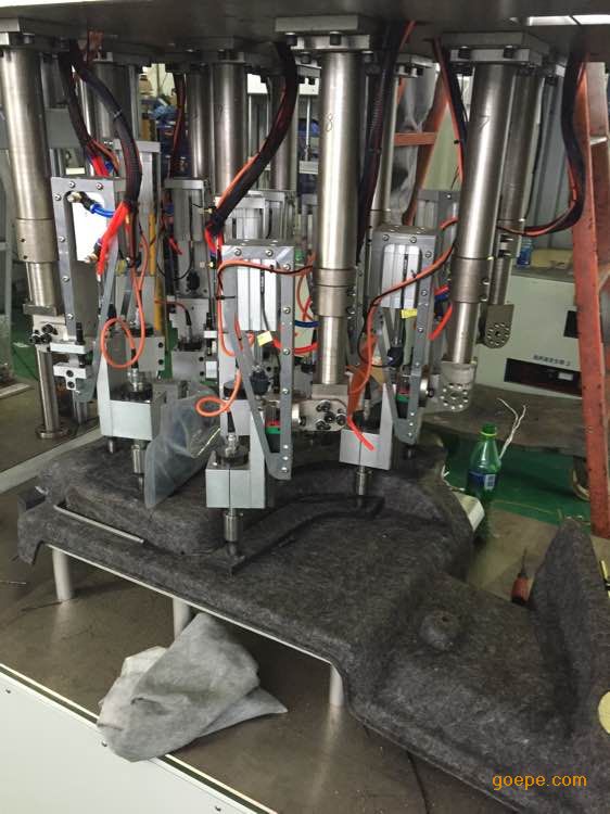 汽车行李箱隔音棉多点超声波焊接机