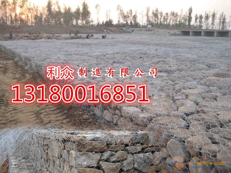 河道生态护坡雷诺护垫 河床护底清淤格宾网垫