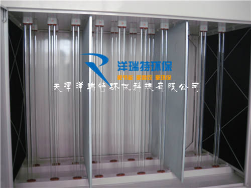 废气厂鱼粉感应光解设备-uv光解设备-不锈钢除净化抱枕发光图片