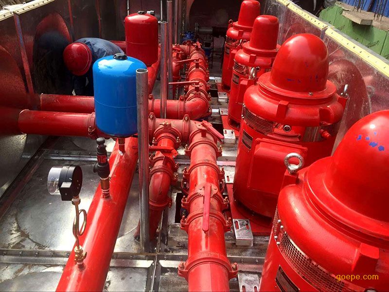 干式电机消防泵 干式电机长轴泵 深井消防泵-干