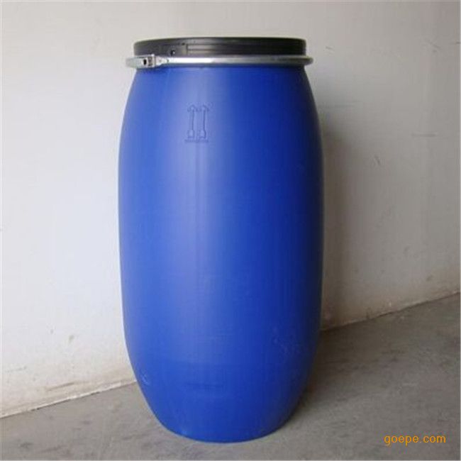 160升大口蓝色化工桶,160公斤法兰塑料桶