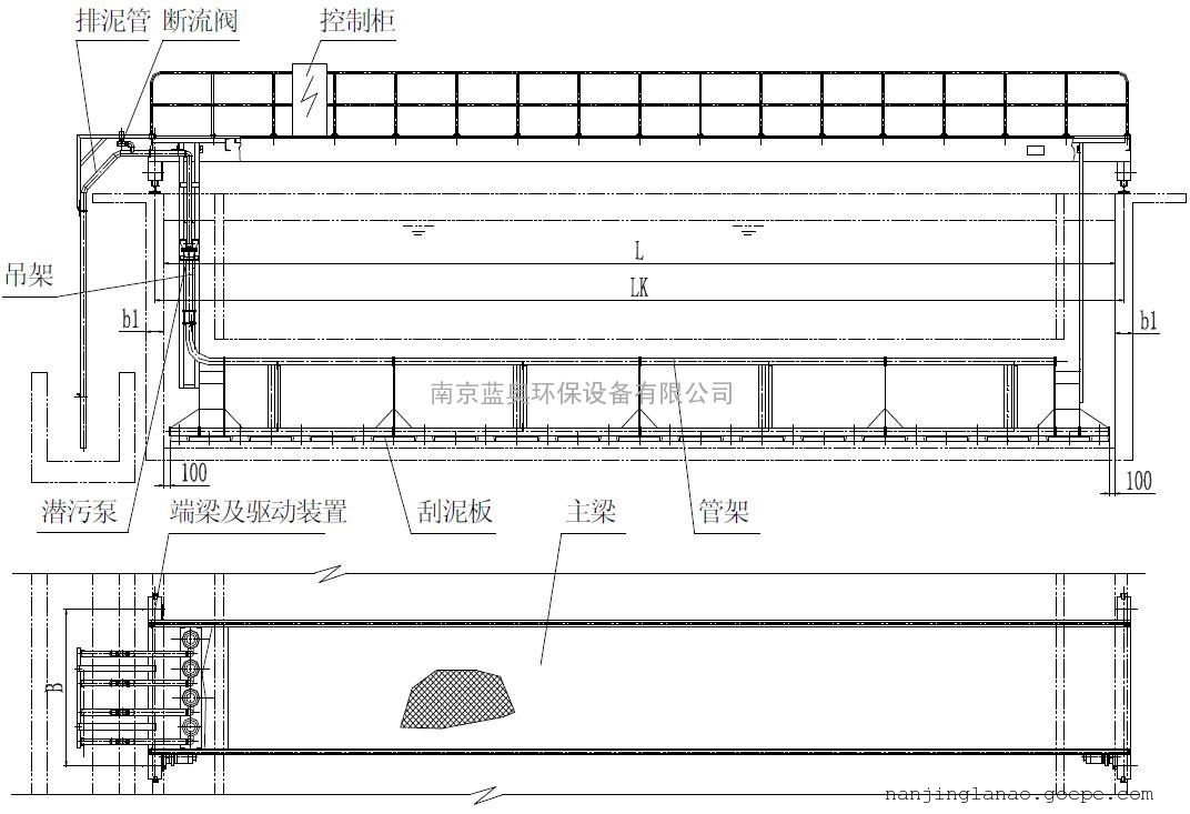 图1a  xb/hxn 型吸泥机示意图