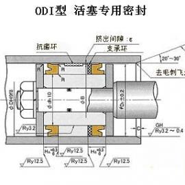 日本nok产odi型液压缸活塞密封专用密封件