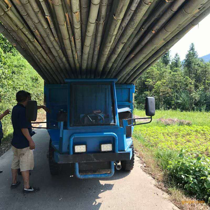 狭小地段爬山王 山区拉木头四驱车