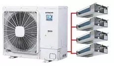 hitachi/日立背景中央空调一拖三一拖四一拖五v背景家用墙的石膏线怎么贴图片