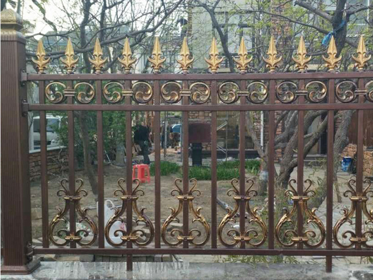 铁艺庭院护栏铁仿铜别墅栏杆花园防护栅栏小区铸铁艺围墙围栏