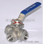 三通T型球阀,三通内螺纹球阀,不锈钢三通球阀Q15F