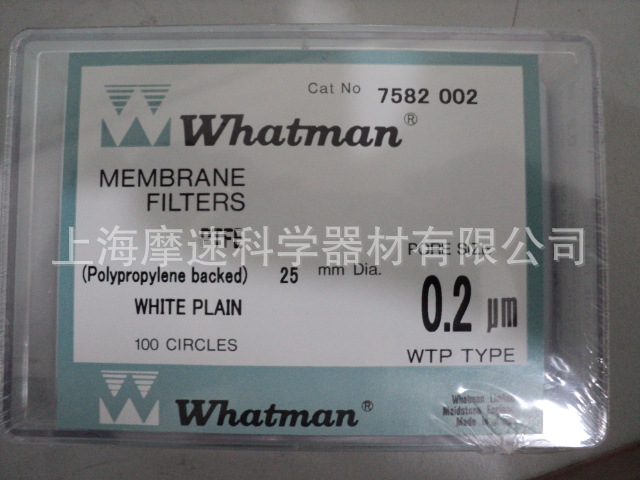 Whatman 7582-002 Teflon(PTFE)ķϩĤ0.2UM 25MM