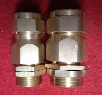 黄铜镀镍防爆铠装电缆填料函