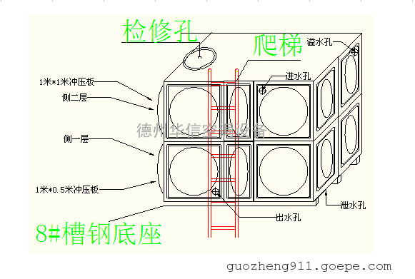 膨胀水箱内部结构图图片