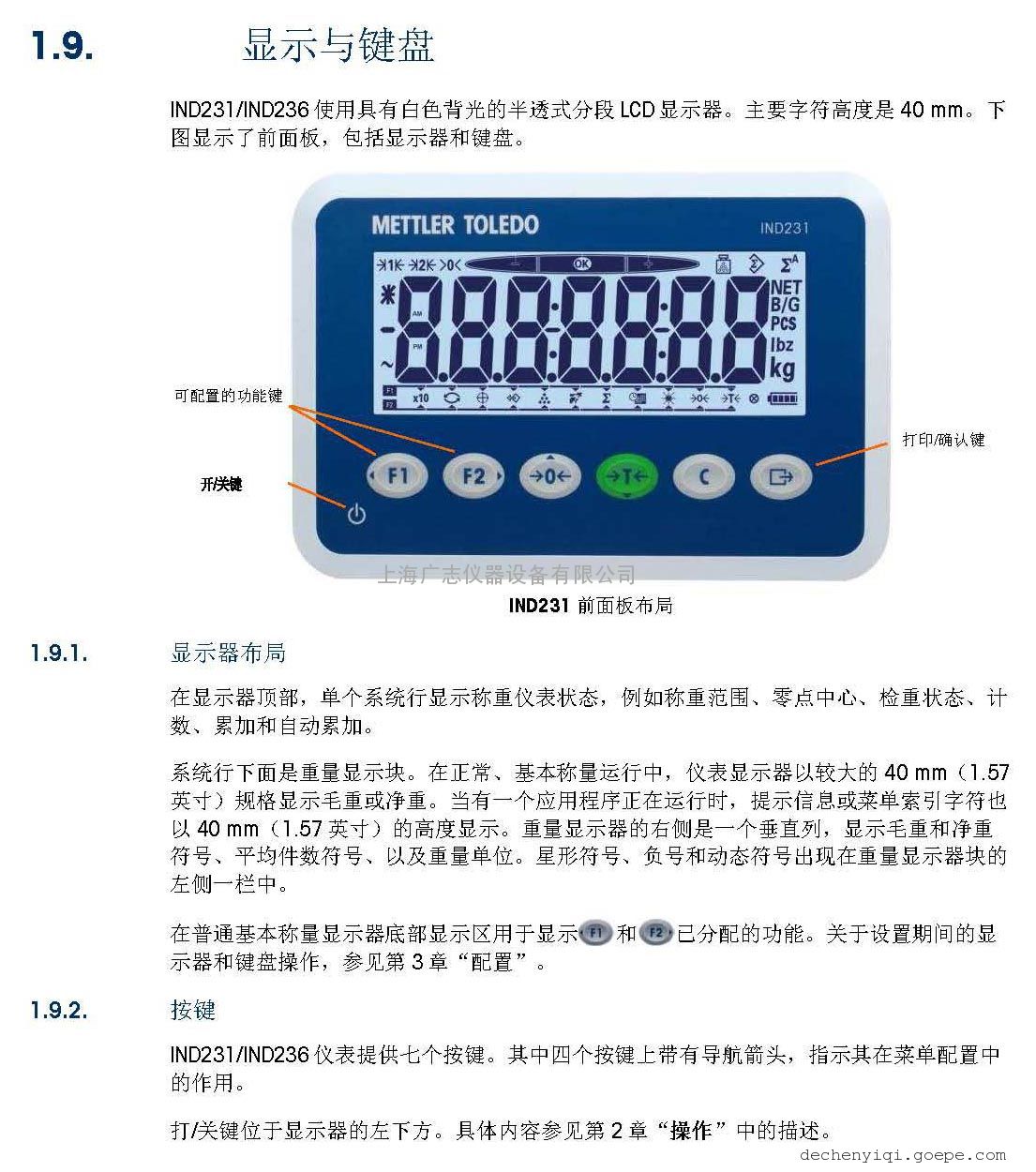 专业工业称重变送器ind131称重仪表ind131