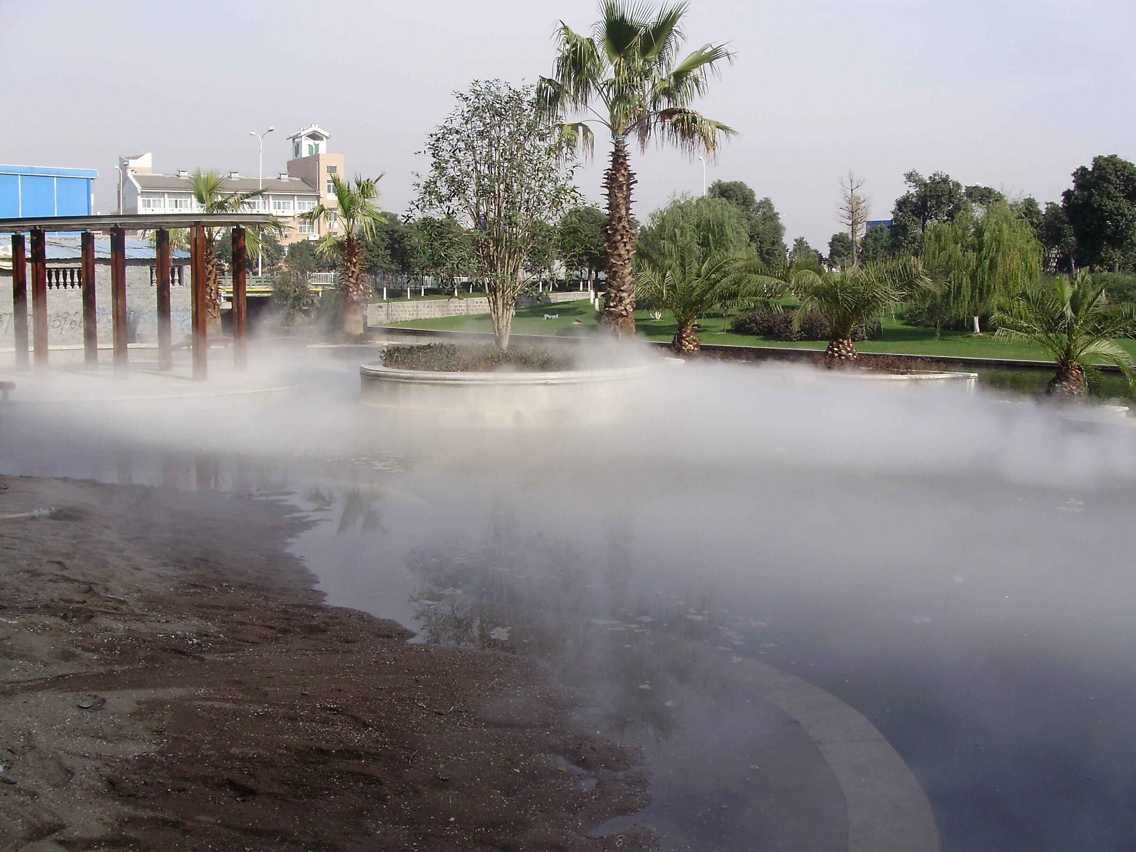 钦州人造雾工程-人造雾景观-喷雾加湿