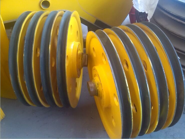 亚重20t滑轮组 铸钢材质 起重机滑轮组 吊钩滑轮组