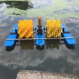 厂家新款100%铜线鱼塘六叶轮水车式增氧机2.2KW