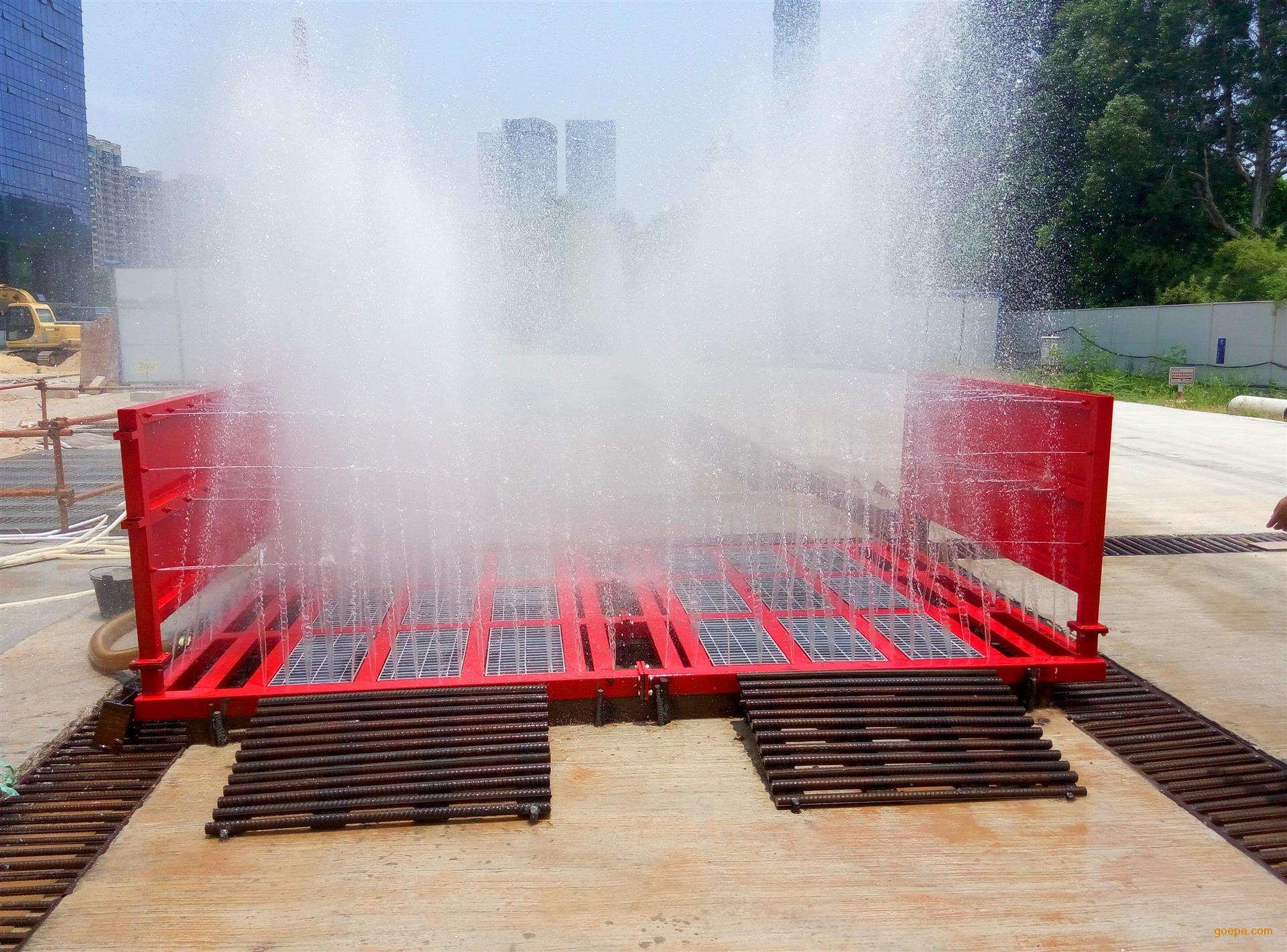 山西工地大门出入口清洗设备_建筑工地大门清洗设备 平板洗轮机 价格