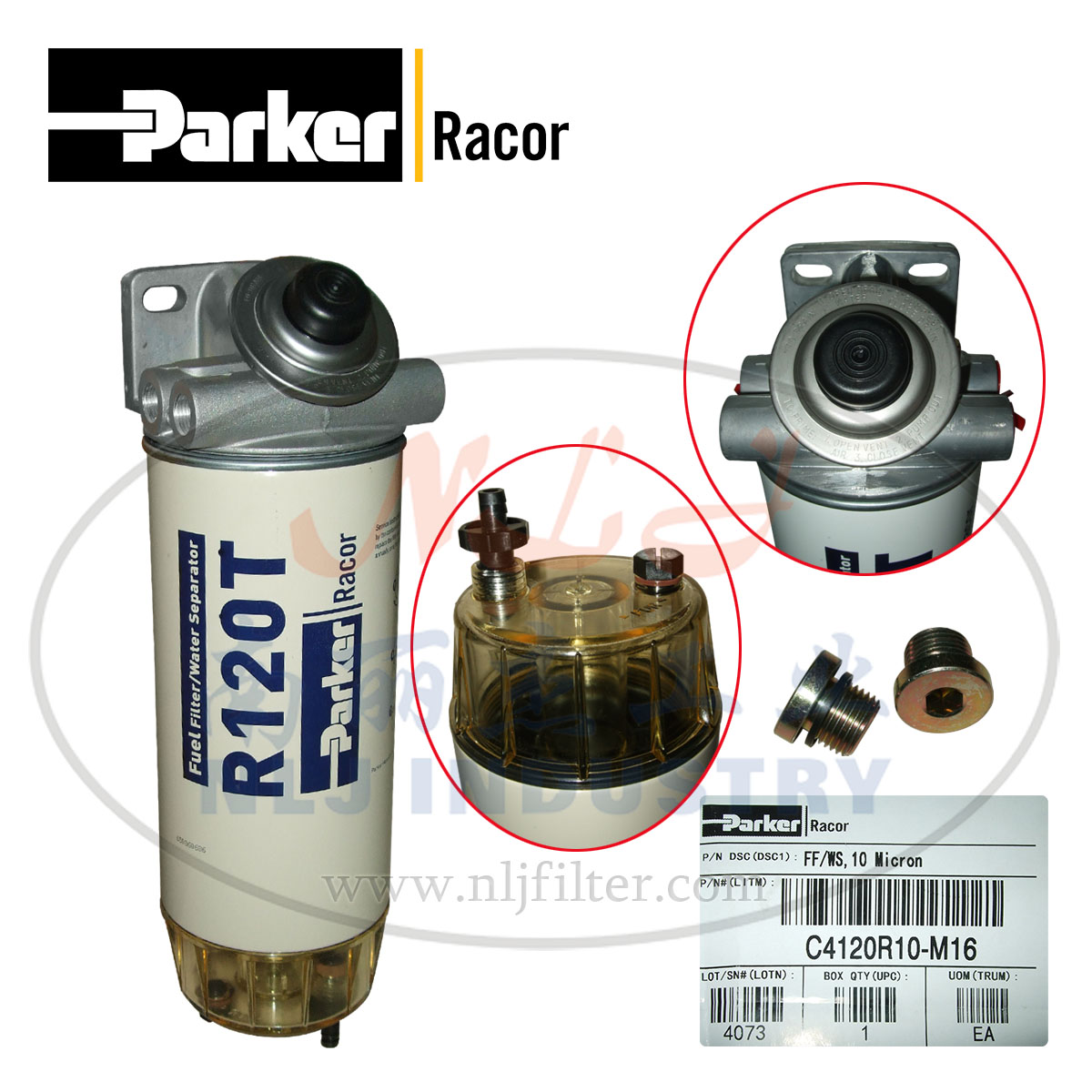 Parker(ɿ)Racorȼ͹/ˮC4120R10-M16