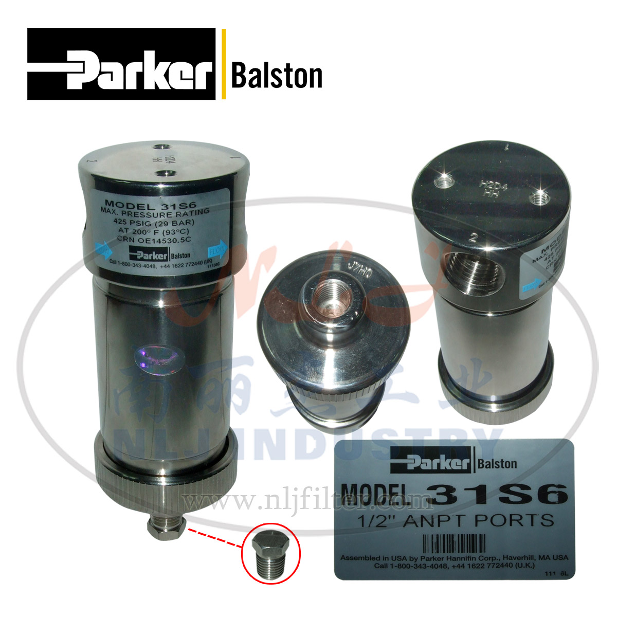 Parker(ɿ)Balston31S6