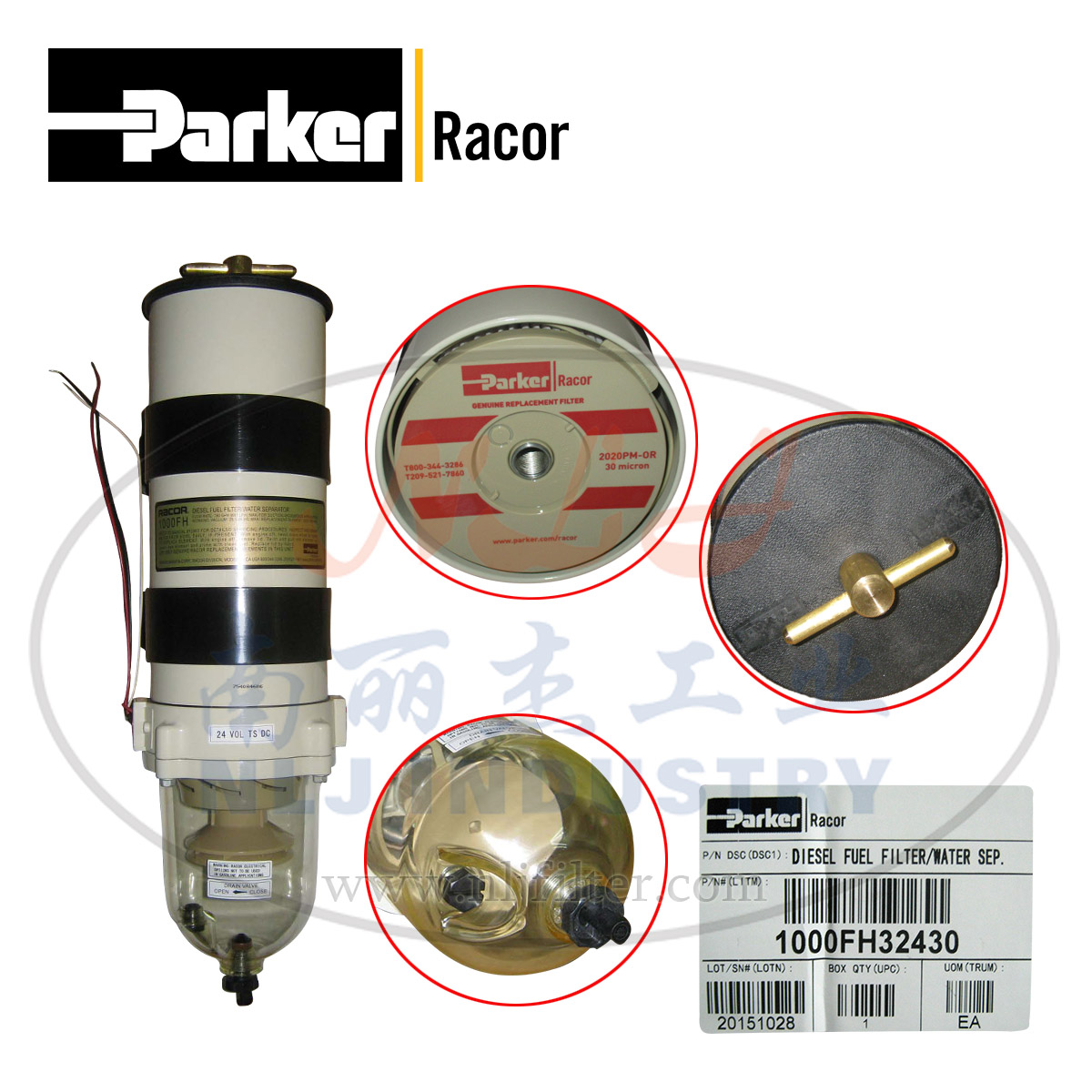 Parker(ɿ)Racorȼ͹/ˮ1000FH32430()