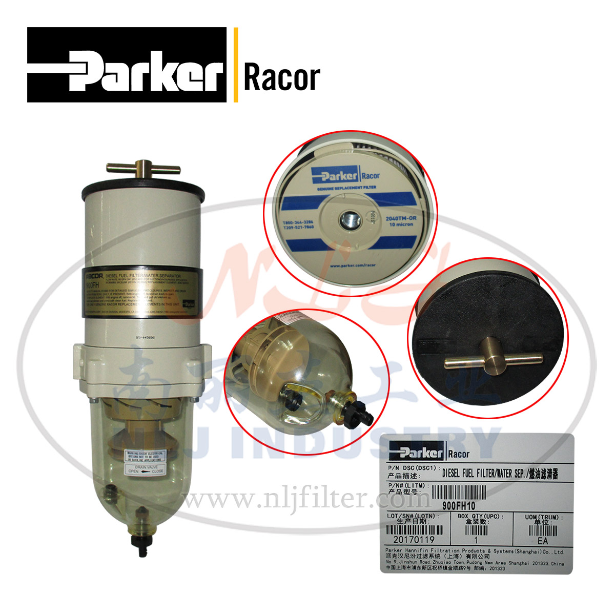 Parker(ɿ)Racorȼ͹/ˮ900FH10