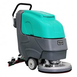 手推式电动洗地机，超市商场大理石地面保洁用电瓶洗地机YC-A500