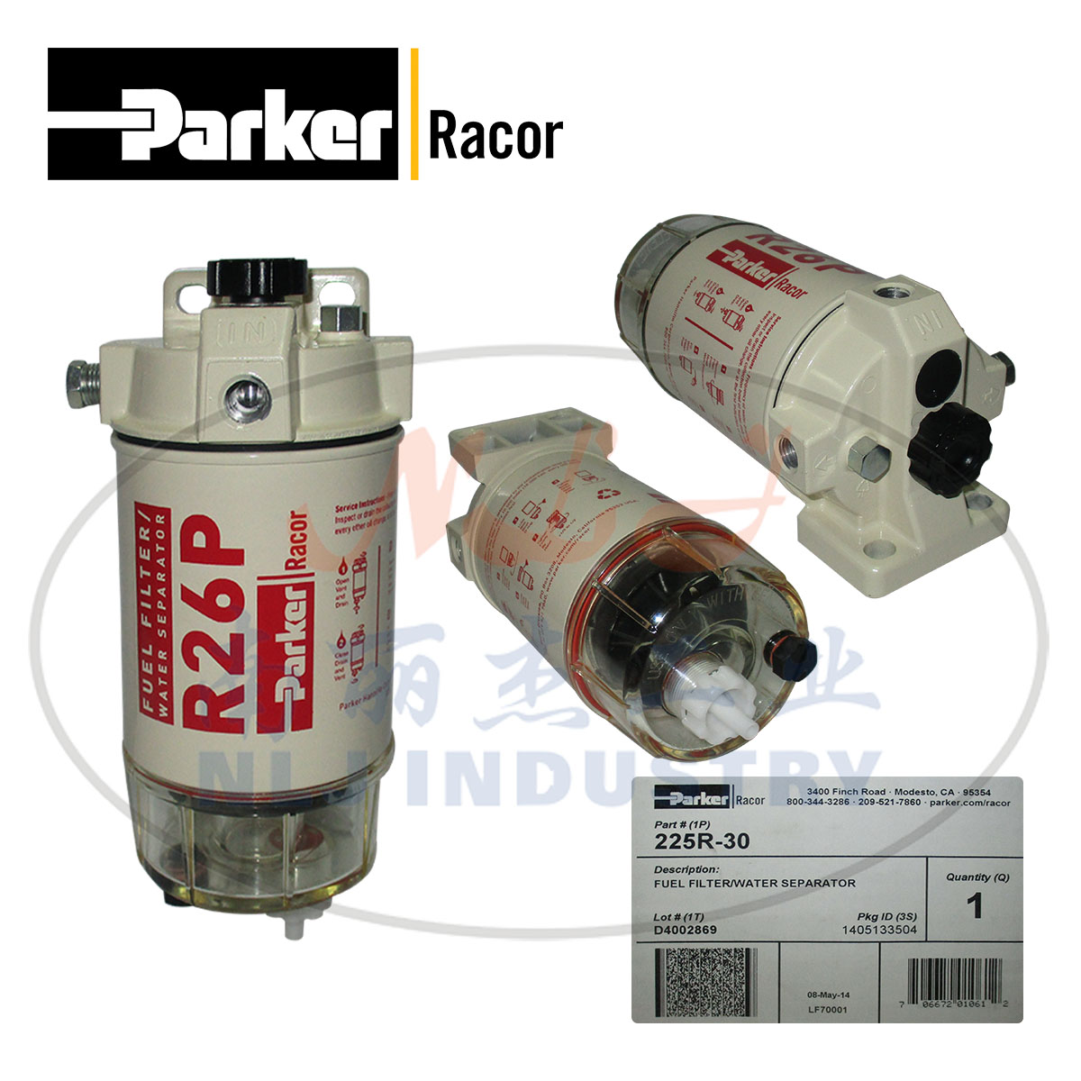 Parker(ɿ)Racorȼ͹/ˮ225R-30