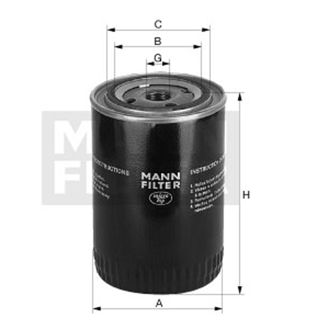 MANN-FILTER()W1254/2X