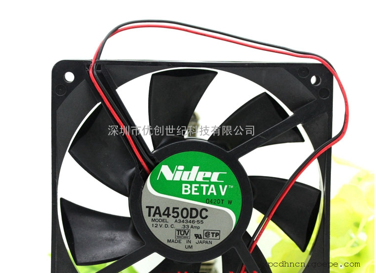 NIDEC TA450DC A34346-55 12CM 12025 12V0.33AԴ