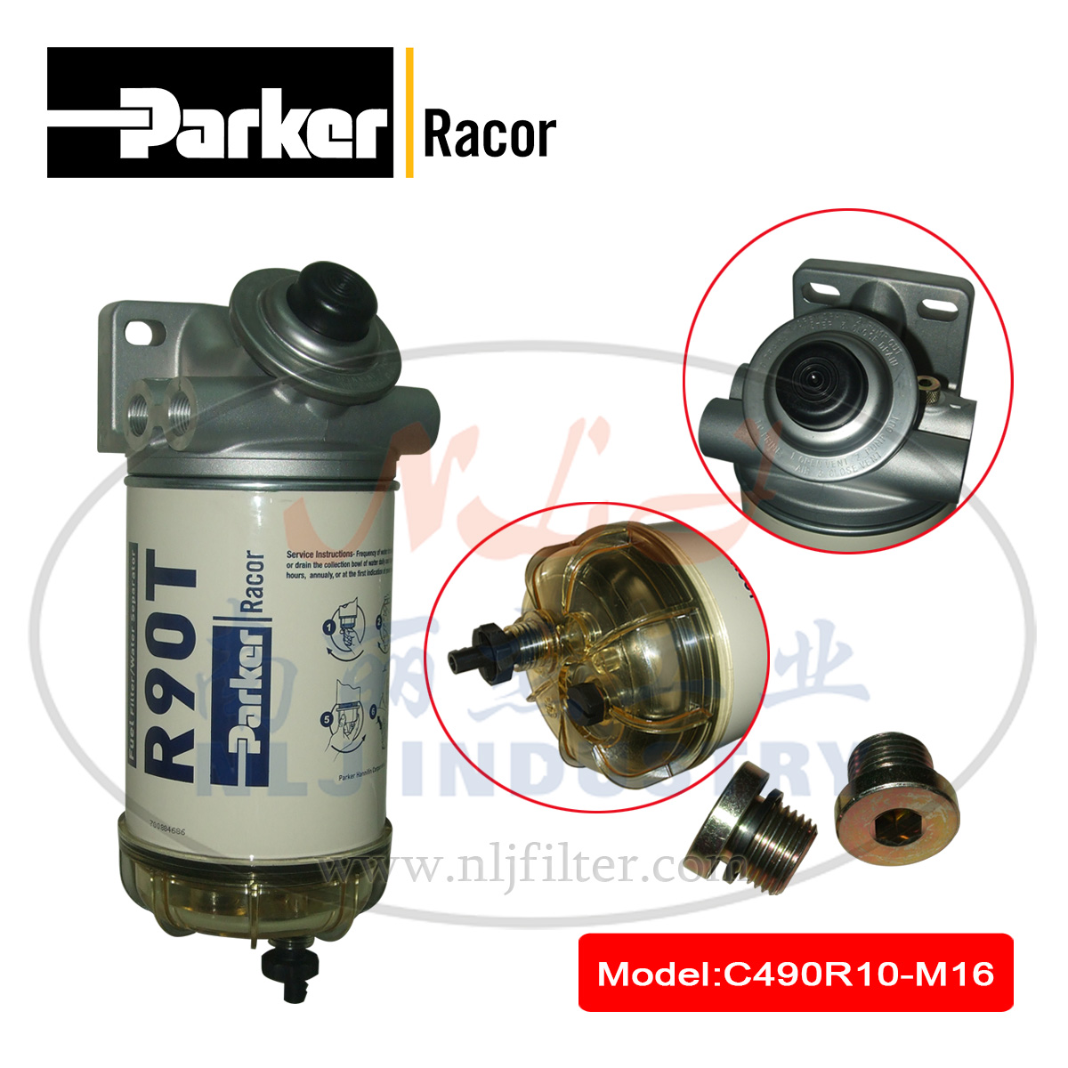 Parker(ɿ)Racorȼ͹/ˮC490R10-M16