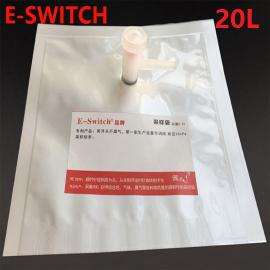 采样袋进口锡箔膜优质气体采样袋20升单阀，E-Switch品牌