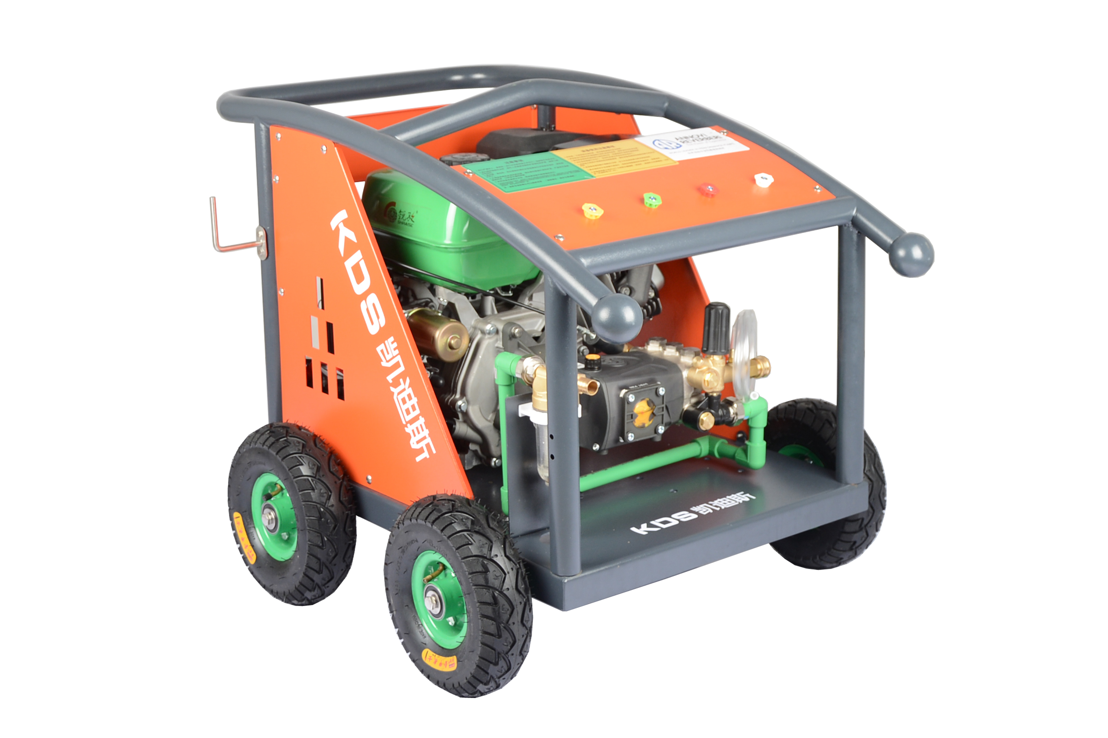 275kg汽油工业高压清洗机物业保洁用高压水枪墙面胶纸小广告