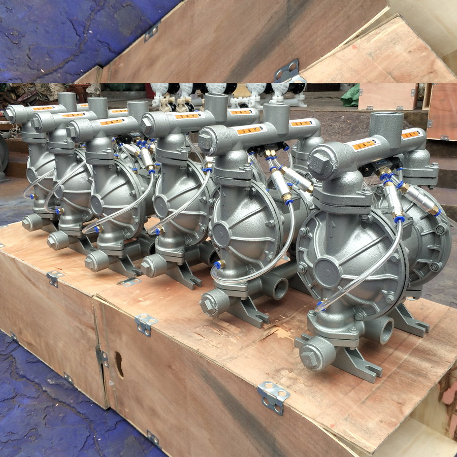 铝合金粉体输送隔膜泵 粉体上料机 白炭黑气动隔膜泵