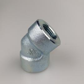 英制45° 1/2"内螺纹过渡接头 kls45-08 镀锌白色 厂家自行生产